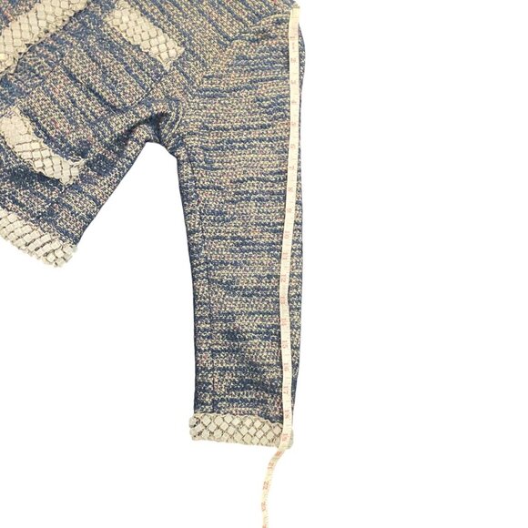 Anthropologie, ISANI Beaded Cropped Tweed Jacket , Blue , Size S/Small, VGUC - Picture 13 of 16